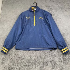 Boathouse Sports Jacket Lacrosse Mens Medium Blue Yellow USA Made VTG